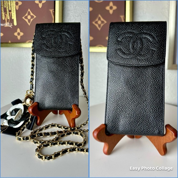 🔥Authentic CHANEL CC Caviar Pouch/Shoulder Bag - Picture 9 of 12